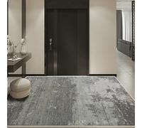 Hearda Alfombra de Pelo Corto Moderna, Alfombra Imitación Cachemira Suave Habitacion Salon con Base Antideslizante Pasado de Moda Alfombrilla Lavable para Decoración (Gris,80x160cm)