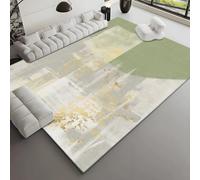 Hearda Alfombra de Pelo Corto Moderna, Alfombra Imitación Cachemira Suave Habitacion Salon con Base Antideslizante Pasado de Moda Alfombrilla Lavable Tapete para Decoración (Estilo 13,80x160cm)