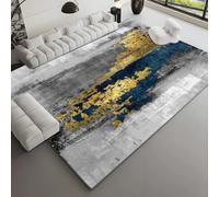 Hearda Alfombra de Pelo Corto Moderna, Alfombra Imitación Cachemira Suave Habitacion Salon con Base Antideslizante Pasado de Moda Alfombrilla Lavable Tapete para Decoración (Estilo 10,45x70cm)