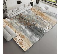 Hearda Alfombra de Pelo Corto Moderna, Alfombra Imitación Cachemira Suave Habitacion Salon con Base Antideslizante Pasado de Moda Alfombrilla Lavable Tapete para Decoración (Estilo 14,60x90cm)