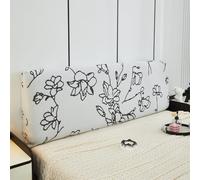 Hearda Cabecera Simple Moderno, Elástica Funda para Cabecero de Cama,Todo Incluido Prueba de Polvo Cabecero, Protector de Cabecero Cama para Decoración Dormitorio (Floral,120cm)