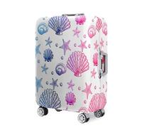 Hearda Funda Maleta Elástica, Impresión de Concha Funda para Maletas 18-32 Pulgadas, Cubierta de Equipaje Lavable, Viajar Protectora Anti-Rasguños Anti Polvo Suave (Colorido,XL(29-32pulgadas))