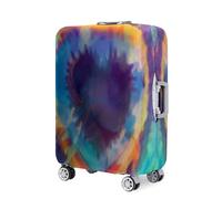 Hearda Funda Maleta Elástica,Patrones Tie-Dye Funda para Maletas 18-32 Pulgadas,Cubierta de Equipaje Lavable y Reutilizable,Viajar Protectora Anti-Rasguños Anti Polvo (Multicolor,L(25-28pulgadas))