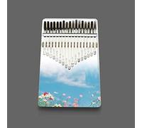 Hearda Kalimba 17 Teclas Piano de Pulgar con Instrucciones de Estudio y Martillo de Afinación, Instrumento Musical Portátil Un Regalo para Niños Principiantes Adultos - 3d (Temporada de floración)