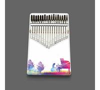 Hearda Kalimba 17 Teclas Piano de Pulgar con Instrucciones de Estudio y Martillo de Afinación, Instrumento Musical Portátil Un Regalo para Niños Principiantes Adultos - 3d (Piano natural)