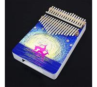 Hearda Kalimba 17 Teclas Piano de Pulgar con Instrucciones de Estudio y Martillo de Afinación, Instrumento Musical Portátil Un Regalo para Niños, Adultos Principiantes (Aurora)