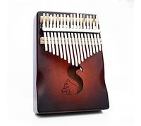 Hearda Kalimba 17 Teclas Piano de Pulgar con Instrucciones de Estudio y Martillo de Afinación, Instrumento Musical Portátil Un Regalo para Niños, Principiantes Adultos (Ardilla)