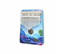 Hearda Kalimba 17 Teclas Piano de Pulgar con Instrucciones de Estudio y Martillo de Afinación, Instrumento Musical Portátil Un Regalo para Niños, Principiantes Adultos (Alce azul)