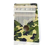 Hearda Kalimba 17 Teclas Piano de Pulgar con Instrucciones de Estudio y Martillo de Afinación, Pintura 3D Instrumento Musical Portátil Un Regalo para Niños, Principiantes Adultos (Camuflaje)