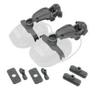 HEARFALCOM Adaptador de riel ARC para casco táctico compatible con orejeras de afeitar de Walker (Walkers Razor, Walkers Razor Digital) (gris)