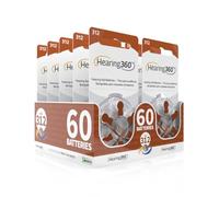 Hearing360 Pilas para audífonos Rayovac Extra medida 312 marrón (Marrón 312)
