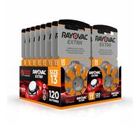 Hearing360 Pilas para audífonos Rayovac Extra modelo 13 (120 pilas Rayovac 13)