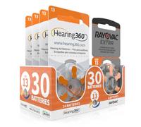 Hearing360 Pilas para audífonos Rayovac extra y Hearing360 tamaño 13 naranja (5 blísteres, 30)