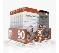 Hearing360 Pilas para audífonos Rayovac Extra y Hearing360 tamaño 312 marrones (15 blíster marrones)