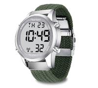 Hearkent Atomic Digital Talking Watch British English Speaking Pleasant Voice Big Numbers Radio-conrtolled Watch for Elderly Or Blind People