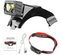 HEARMOR Casco de protección LED ABS para construcción, casco forestal para adultos, certificado EN397 y EN12492, absorción de impactos, resistencia a la penetración
