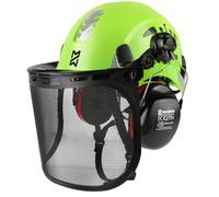 HEARMOR Mervex Forest Air - Casco de seguridad ABS para lugares de trabajo aéreos forestales - Certificado EN12492 - Cumple con EN397 - Resistente a golpes y penetración - Casco de seguridad para