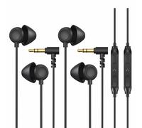 Hearprotek Audífonos para Dormir, 2 Pares de Audífonos Inalámbricos con Micrófono y Bajo Perfil de Reducción de Ruido para Dormir de Lado, Ronquidos, Yoga, Viajes, Mediación y Relajación