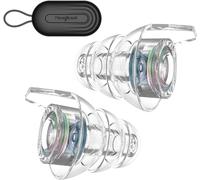 Hearprotek tapones concierto, silicona tapones reutilizables antiruido reducción ruido-protector auditivo ear plugs para Musica,festival,Dj,concert,moto estudiar talla S(1pare, Iridiscente)