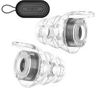 Hearprotek tapones concierto, silicona tapones reutilizables antiruido reducción ruido-protector auditivo ear plugs para Musica,festival,Dj,concert,moto estudiar- talla S (1pare, Negro)