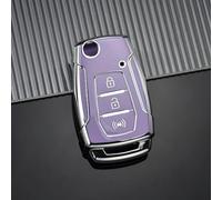 HEARSO Funda para Llave de Coche, Carcasa de TPU para Llave remota de Coche, para SsangYong Kyron 2 Sanka Actyon Korando Tivoli con Llavero