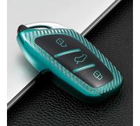 HEARSO Funda para Llave de TPU de Fibra de Carbono, para MG4 MG5 MG6 MG ZS EV HS EHS ZX GT para Roewe RX3 RX8 ERX5 RX5 I6 I5 Llavero Shell Titular del Llavero