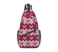 Heart 06 Heart Bolso de Hombro Lindo Sling Mochila Mochila Casual Día de San Valentín Bolsa Mochila para Mujer