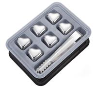 Heart 304 - Radiador de acero inoxidable con caja y clip | El enfriador en forma de corazón de acero inoxidable 304 enfría bebidas rápidamente sin diluir el sabor.