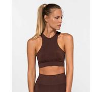 Heart and Soul Sujetador Deportivo, Tops De Yoga Deportivo Mujer Fitness India Flakes Choco Sujetador Deportivo, Tops De Yoga Deportivo Mujer Fitness India Flakes Choco, Mujer, Marron, XS/S