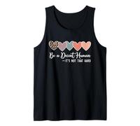 Heart Be A Decent Human It’s Not That Hard Retro Camiseta sin Mangas