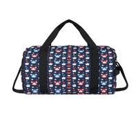 Heart Bear Paw - Bolsa deportiva con compartimento para zapatos, bolsa de fin de semana, viajes, gimnasio, organizador de equipaje para mujeres, hombres, niños y niñas