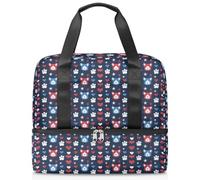 Heart Bear Paw - Bolsa deportiva para mujeres, hombres, niños y niñas, 21 L, para fin de semana, para viajes, gimnasio, yoga, color, Big, Organizador de bolsas