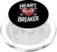 Heart Breaker 67 Seis Siete Skate Valentine Six Seven Meme PopSockets PopGrip para MagSafe
