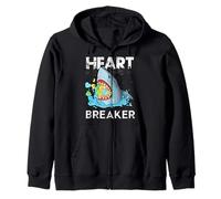 Heart Breaker Shark Shirt Valentine Shark Shirt Valentines Sudadera con Capucha