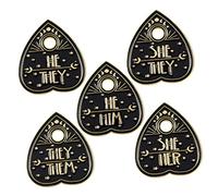 Heart Brooch Lapel Pins Set Metal Brooches Women for Women's Collar