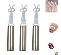 Heart Cat Eye Magnet for Nails, Heart Magnet for Cat Eye Gel Polish, DIY Manicure Kit for Design Charming and Line Patterns (Style-A 3PCS)