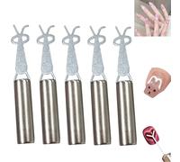 Heart Cat Eye Magnet for Nails, Heart Magnet for Cat Eye Gel Polish, DIY Manicure Kit for Design Charming and Line Patterns (Style-B 5PCS)