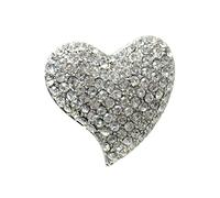 Heart Decorative Corsage Breastpin Adornment Gift for Wedding Decor Brooch Woman Lady