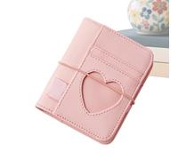 Heart Design Journal - 100 Sheets Loose-Leaf Notebook for Note-Taking Writing Lists School College | Faux Leather Cover with Refillable Pages Stylish Personal Planner, 13.1x10.5cm White Pink Silver