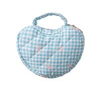 Heart Designs Bolsa de almacenamiento de cosméticos, gran capacidad, bolsa de aseo con flores, decoración de viajes, organizadores de mujeres, forma de corazón, bolsa de maquillaje, I, talla única