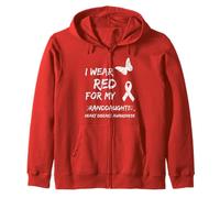 Heart Disease I Wear Red For My Granddaughter Ribbon Sudadera con Capucha