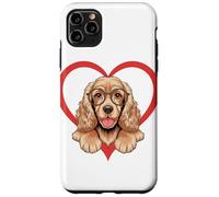 Heart English Cocker Spaniel Glasses Carcasa para iPhone 11 Pro MAX