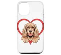 Heart English Cocker Spaniel Glasses Carcasa para iPhone 12/12 Pro