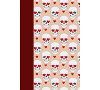 Heart-Eyed Skull Notebook: Where Edgy Meets Adorable.
