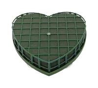 Heart Floral Foam - Polystyrene + PP, 7.87x7.87x1.57in Flower Sponge Blocks Heart Shaped & Suction Cup | Easy To Use For Wedding, Party, Bridal Shower, Floral Arrangements, Home Decor