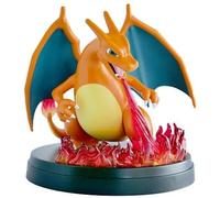 HEART FOR CARDS Glurak - Figura de 16 cm de la colección Glurak-ex Super Premium, diseño dinámico con ataque de fuego y soporte para tarjetas, figura coleccionable, idea de regalo Charizard