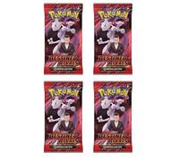 HEART FOR CARDS Pokémon Carmesin & Purple 10: Destined Rivals - 4 x Booster Pack (Inglés) - Extensión original KP10 + Heartforcards®