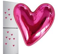 Heart Fridge Magnet, lindo decorativo Sticker Set, Home Kitchen Refrigerator Ornament Magnets, Strong Hold Display Clips, Stylish Office Whiteboard Decor Accessory, Apartment Living Room Message