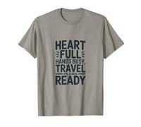 Heart Full Hands Planes de Viaje ocupados listos Camiseta