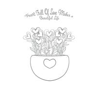 Heart full of love make a beautiful life: Notebook for journal writing | Line paper 120 pages | 6 x 9 inches